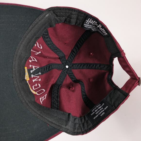 Official Harry Potter Alumni Hat Hogwarts Cap Dad Cap Burgundy Adjustable Adult - Picture 10 of 10